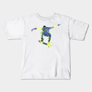 Skateboarding Abstract Kids T-Shirt